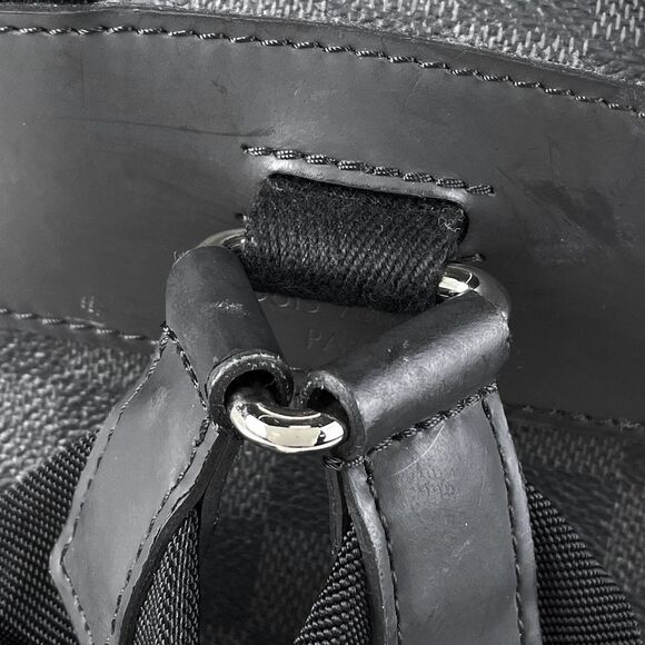 Louis Vuitton Josh Backpack Daypack Rucksack Damier Graphite Black - Picture 6 of 9